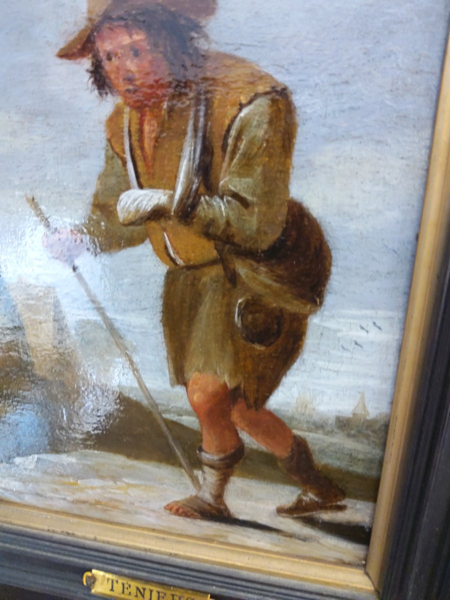 Pair Of 17th-century Panels From The Circle Of David Teniers The Younger-photo-1